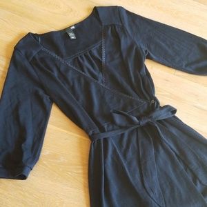 H&M Navy Wrap Dress Size 10